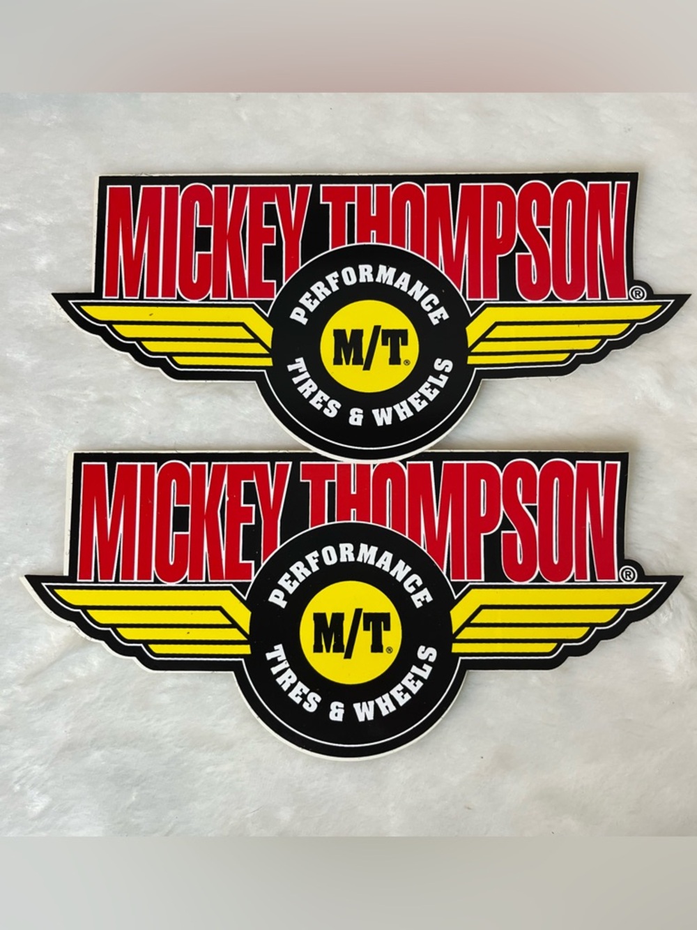 Vintage Mickey Thompson M/T Tires Wheels Racing Sticker Decal Lot Of 2